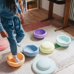 Jeu de motricité Inside rainbow pastel (6 blocs)