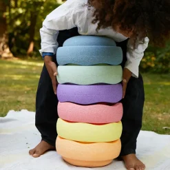 Jeu de motricité Original rainbow pastel (6 blocs)