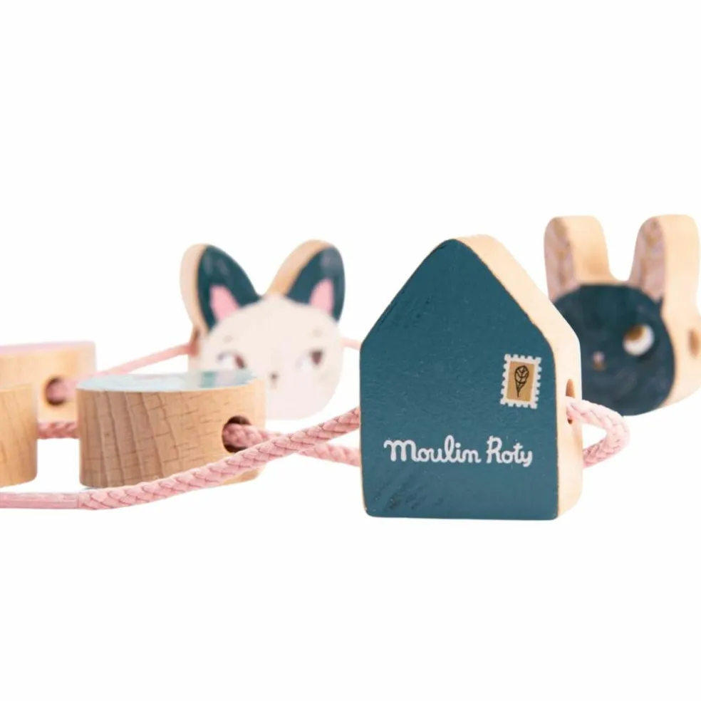 Jeu de perles en bois à enfiler Après la pluie