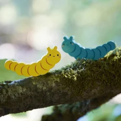 Jeu des couleurs Pic Pic et chenilles en bois WWF