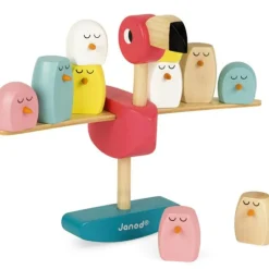 Jeu d’équilibre Flamant rose Zigolos (26 cm)