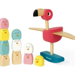 Jeu d’équilibre Flamant rose Zigolos (26 cm)