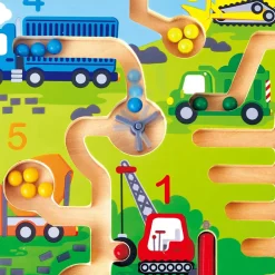 Jeu magnétique labyrinthe chantier