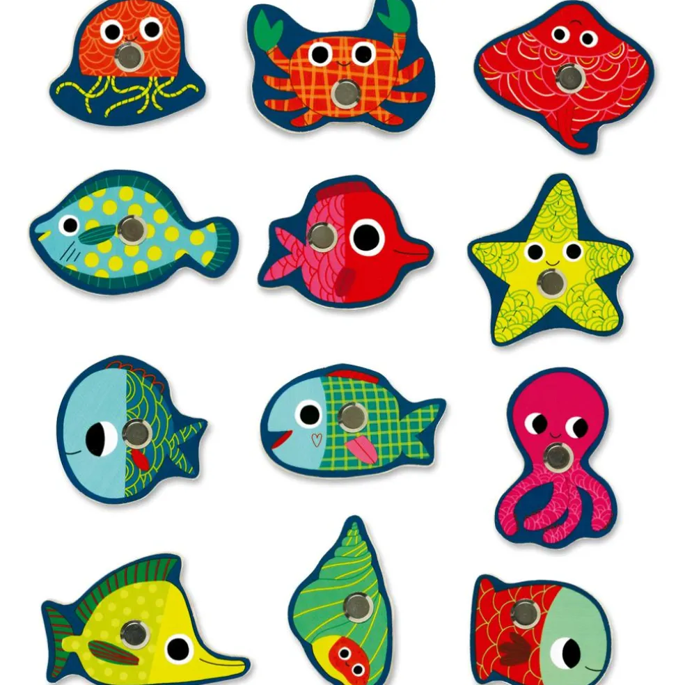 Jeu magnétique Pêche colorée
