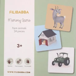 Jeu Memory Animaux de la ferme (24 pièces)