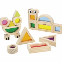 Jeu sensoriel Blocs translucides (18 pièces)