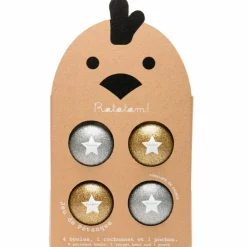 Jeux de boules Argent et Or (4 pièces)