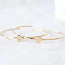 Jonc Joséphine en plaqué or jaune (personnalisable)