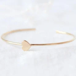 Jonc Joséphine en plaqué or jaune (personnalisable)