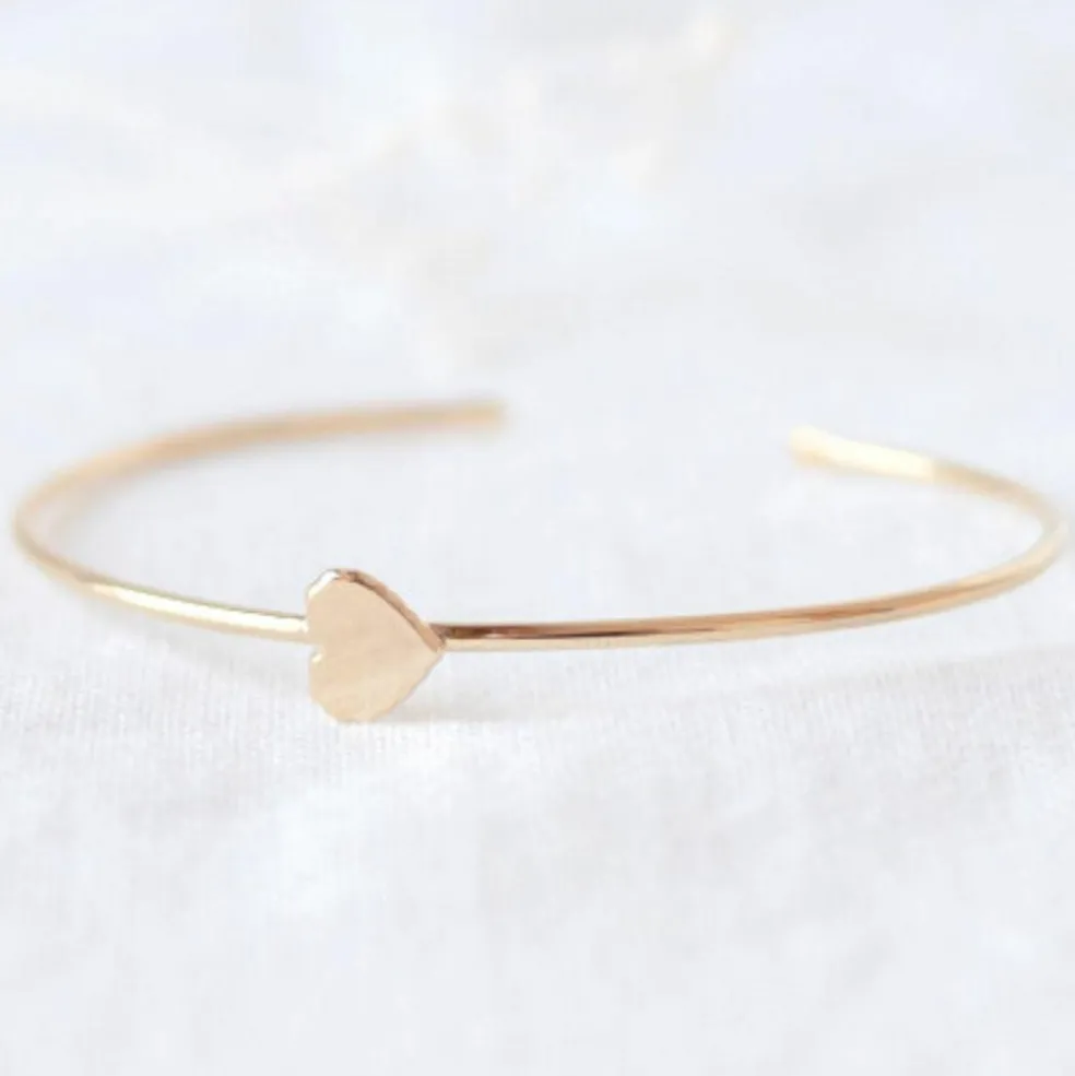 Jonc Joséphine en plaqué or jaune (personnalisable)