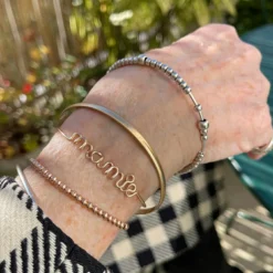 Jonc Mamie S (goldfilled jaune 14 carats)