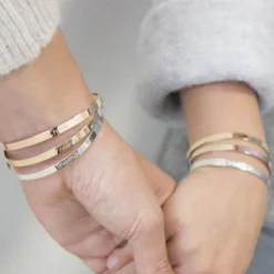 Jonc personnalisable (plaqué or rose)