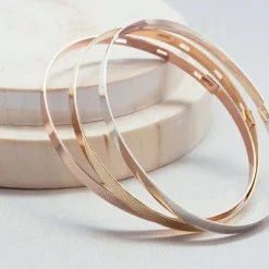 Jonc personnalisable (plaqué or rose)