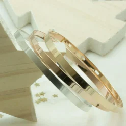 Jonc personnalisable (plaqué or rose)