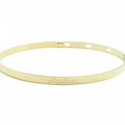 Jonc pour enfant personnalisable (plaqué or jaune)