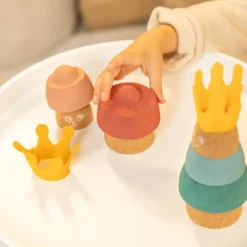 Jouet à empiler Roi en liège