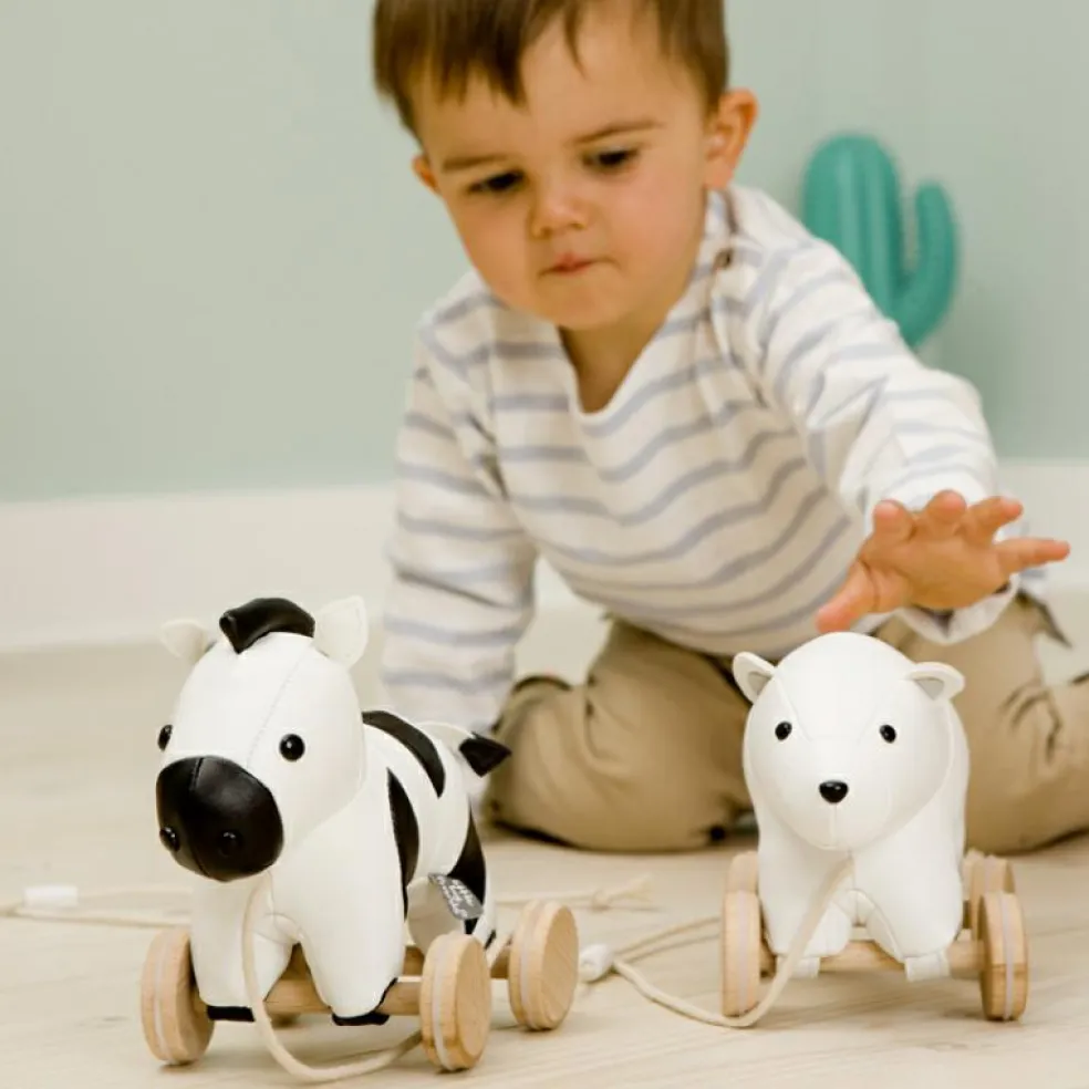 Jouet à tirer Nathan l'Ours blanc