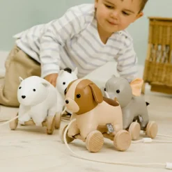 Jouet à tirer Nathan l'Ours blanc