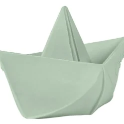 Jouet de bain bateau Origami latex d'hévéa mint