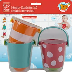 Jouet de bain seaux colorés (3 pièces)