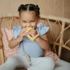 Jouet de dentition en silicone Sun yellow