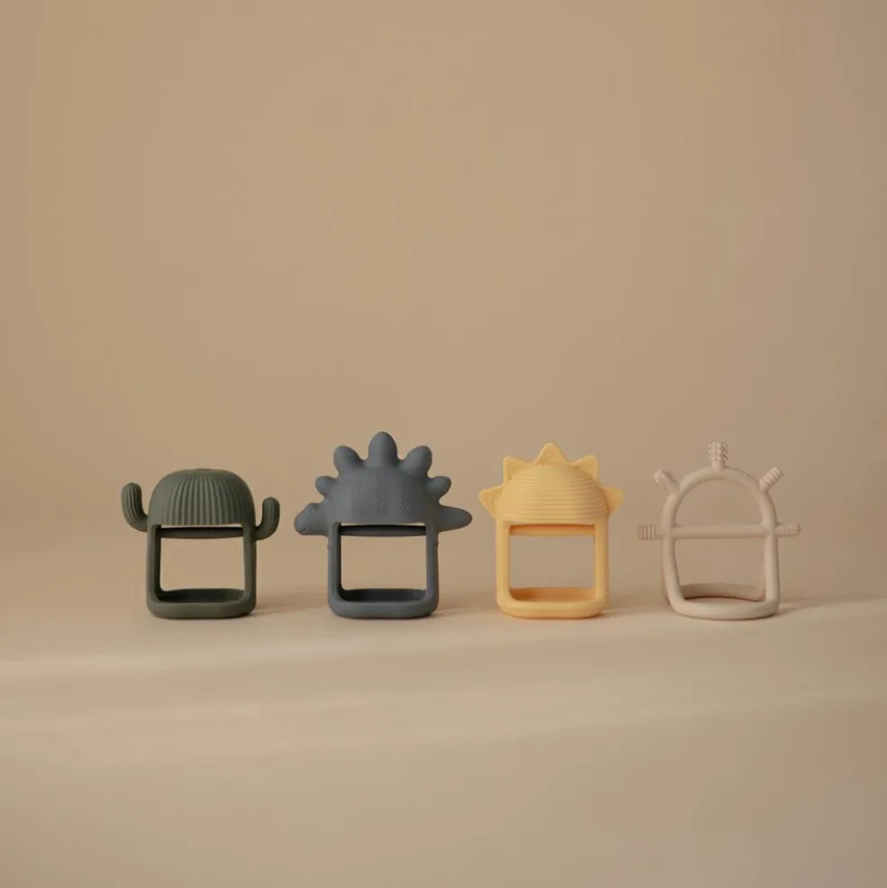 Jouet de dentition en silicone Sun yellow