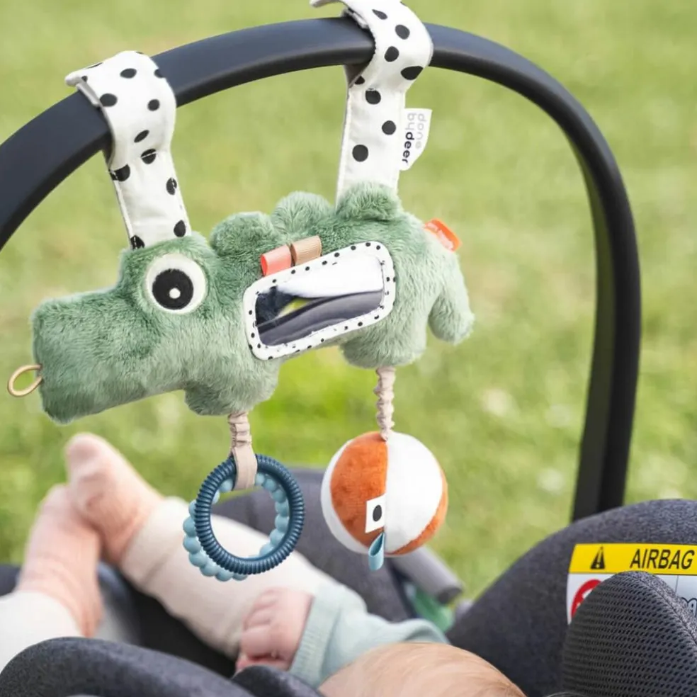 Jouet d'éveil à suspendre Croco Vert