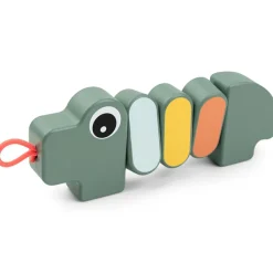 Jouet d'éveil bois Croco Vert
