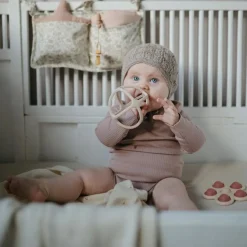 Jouet en silicone Fleur Rose-Blush-Shifting sand