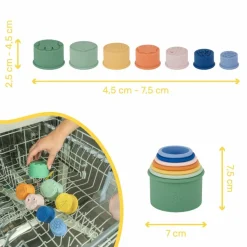 Jouets de bain empilables en silicone