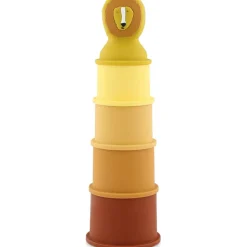 Jouets de bain gobelets empilables Mrs. Lion (5 pièces)
