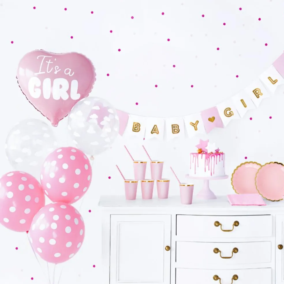 Kit décoration Baby Shower ''It's a girl'' (49 pièces)