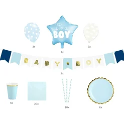 Kit décoration Baby Shower ''It's a boy'' (49 pièces)