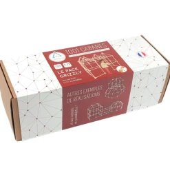 Kit de construction cabane d'intérieur 1001 Cabanes - Pack Grizzly 155 pièces