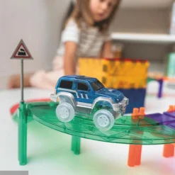 Kit de construction magnétiques circuit de couleur vive (65 pièces)