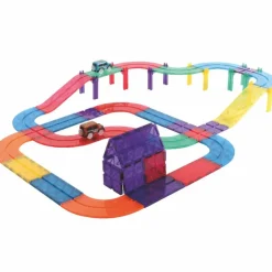 Kit de construction magnétiques circuit de couleur vive (65 pièces)