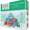 Kit de construction magnétiques couleur vive (110 pièces)
