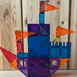 Kit de construction magnétiques couleur vive (110 pièces)