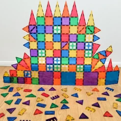 Kit de construction magnétiques couleur vive (110 pièces)
