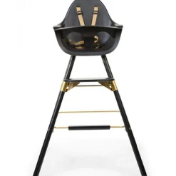 Kit de pieds longs pour chaise haute Evolu + repose-pieds en bois naturel gris