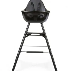 Kit de pieds longs pour chaise haute Evolu + repose-pieds en bois naturel noir et or