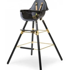 Kit de pieds longs pour chaise haute Evolu + repose-pieds en bois naturel blanc