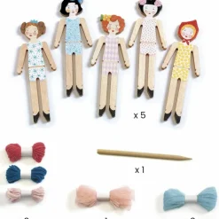 Kit DIY 5 poupées chasse-tracas à créer