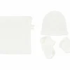 kit naissance bonnet chaussettes mouffles en coton bio