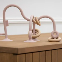 Labyrinthe à perles en silicone Vieux rose