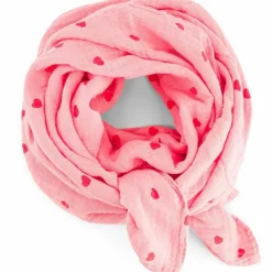 Lange Bianca Coeur Rose-Rouge (70 x 70 cm)