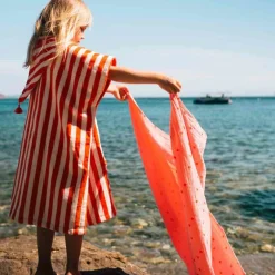 Lange Bianca Coeur Rose-Rouge (70 x 70 cm)