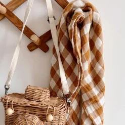 Lange Bianca Vichy Caramel (70 x 70 cm)