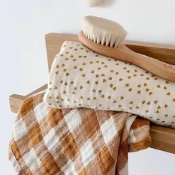 Lange Bianca Vichy Caramel (70 x 70 cm)