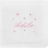 Lange coeur rose pastel personnalisable (70 x 70 cm)